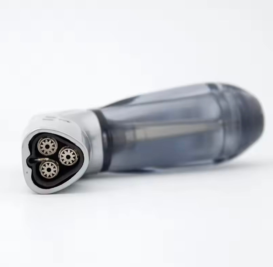 Refillable Fancy Jetflame Lighter, Windproof Blue Flame Lighters, Fuel Visible Smoking Gadget, Mini Triple Torch Cigar Jet Lighter Refillable Fancy Jetflame Lighter, Windproof Blue Flame Lighters, Fuel Visible Smoking Gadget, Mini Triple Torch Cigar Jet Lighter